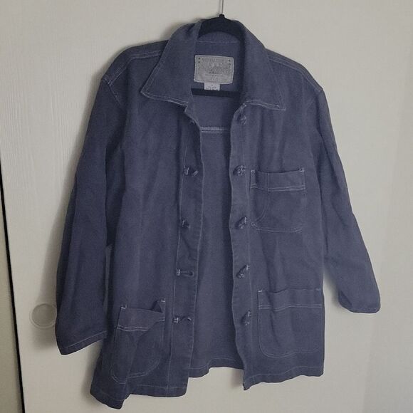 Men's Gray Cargo Jacket - Picture 1 of 4